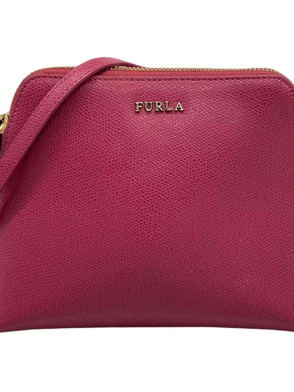 FURLA Bordeaux Leather Shoulder Bag